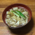 おはなすき's cooksnap of when they made えのき茸と油揚げの味噌汁.