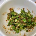 ぱにぱる's cooksnap of when they made かき醤油で簡単！オクラとごまのおかか和え.
