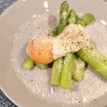 はんな氏's cooksnap of when they made アスパラガスの温玉ソース添え.