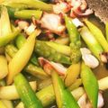 ぱちぱちの日's cooksnap of when they made ★タコとアスパラのガーリックバター★.