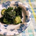 Sac’HiNa's cooksnap of when they made 疲労回復【胡瓜とワカメの梅塩昆布和え】♪.