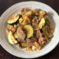 モコ２モコ太's cooksnap of when they made ズッキーニと豚肉のオイスターたまご炒め.