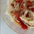 もりりんの森のちこ's cooksnap of when they made 新玉ねぎとトマトのマリネサラダ.