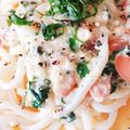 rie612rie's cooksnap of when they made 冷製めんたいカルボうどん.