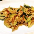 柚子嬢's cooksnap of when they made ズッキーニと舞茸ベーコンの醤油マヨ炒め.