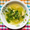 チェックのミニくま's cooksnap of when they made レタスの卵スープ.
