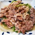 クックa→01☆'s cooksnap of when they made レタスと豚肉の生姜酢醤油蒸し.