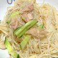 tiku1v's cooksnap of when they made きゅうりとツナのそうめんチャンプル♪.