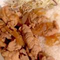 CHICHI☆PAY's cooksnap of when they made 簡単☆豚バラ肉と玉ねぎのしょうが焼き.