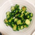 つみきき's cooksnap of when they made 梅昆布茶で超簡単♡きゅうりのお漬物.