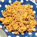 こひらみかん's cooksnap of when they made ひき肉ともやしのたまご炒め.