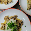 poko☆pen's cooksnap of when they made レンジで簡単☆豚肉の梅おろし和え☆.