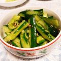 らぶにゃんG's cooksnap of when they made ビールのおつまみに！ピリ辛きゅうり.