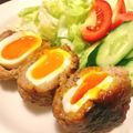 COOK_NOR's cooksnap of when they made 豚ひき肉で☆とろ〜り卵が入ったハンバーグ.