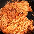 三女まま☆'s cooksnap of when they made 豚ばら肉でワンランク上のトマトパスタ。.