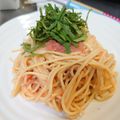 どら1981's cooksnap of when they made 明太子と大葉の和風パスタ.