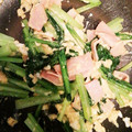tsuyochan's cooksnap of when they made 簡単お弁当おかず♪小松菜の卵炒め中華風♪.