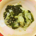 hookempea's cooksnap of when they made 定番✨きゅうりとわかめの酢の物✨.