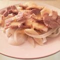 時々肉を食べたい's cooksnap of when they made 豚ロース薄切り玉ねぎさっぱりサラダ.