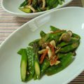ゆいちき's cooksnap of when they made アスパラときぬさやの春きんぴら.