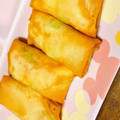 大仏姫's cooksnap of when they made ♪えびとはんぺんと枝豆の春巻き♪.