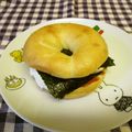 龍青空ママ's cooksnap of when they made 韓国海苔とチーズのサンドイッチ.