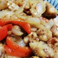 あすみのひよこ's cooksnap of when they made 鶏もも肉とピーマンのマスタード醤油ソテー.