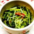 ninanina310's cooksnap of when they made 簡単！水菜と梅きゅうり.