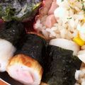 なーなちゃん's cooksnap of when they made お弁当に★海苔巻きちくわウインナー.