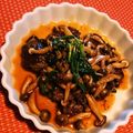 神風＊'s cooksnap of when they made 牛切り落とし１口ステーキ（照り焼き味）.