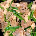 hinaitsuki's cooksnap of when they made 豚バラ肉とお豆腐とニラのピリ辛炒め.