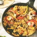★サンセット★'s cooksnap of when they made フライパンでパエリア.