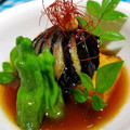 辰夫女子's cooksnap of when they made 茄子とししとうの素揚と揚げ豆腐の餡かけ.