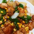 yknobi's cooksnap of when they made 鶏肉とピーマンの炒め物.
