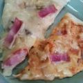 ♪桃ノ花ビラ♪'s cooksnap of when they made 市販パスタソースでカルボナーラピザに挑戦.