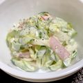 ☆あいちゃん's cooksnap of when they made ♡きゅうりと玉ねぎとハムのコールスロー♡.