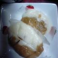ｸﾏﾀﾞﾜ子's cooksnap of when they made べこ餅.