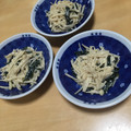 欠勤王's cooksnap of when they made 簡単レンジでえのきとわかめの和え物.