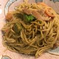 saki1010's cooksnap of when they made ランチに☆アボカドと豚肉の焼きそば♫.