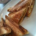 あやこ６１'s cooksnap of when they made 我が家の朝ごはん・トーストサンド.