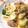 あきづきゆずりは's cooksnap of when they made 豚肉とキャベツの和風パスタ.