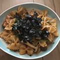 nuy's cooksnap of when they made ほうれん草&きのこ&ベーコンの和風パスタ.