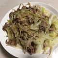 あやのじょう1984's cooksnap of when they made 豚キャベツでさっぱりもやしポン酢炒め.