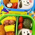 S＊mama♡'s cooksnap of when they made 簡単　キャラ弁　スヌーピー.