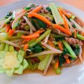 ☆３匹の子ぶた☆'s cooksnap of when they made ターツァイ挽肉炒め.