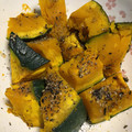 feleza's cooksnap of when they made かぼちゃのごま和え.