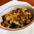 てるてる2323's cooksnap of when they made 鶏もも肉となすのチーズ焼き.