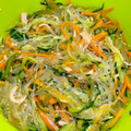 ぷちしろ's cooksnap of when they made きゅうりと人参とハムの中華サラダ.