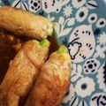ゆとゆみ's cooksnap of when they made 生姜焼き肉でアスパラ肉巻き大葉チーズ入り.