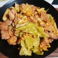 みらくく's cooksnap of when they made 鶏肉とキャベツの炒め物.